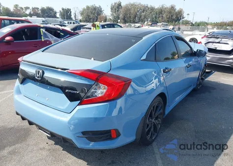 2020 Honda Civic Sport from USA, damaged, VIN 19XFC2F86LE201794